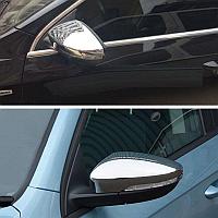 Хромированные накладки на зеркала VW Polo 2014-2020