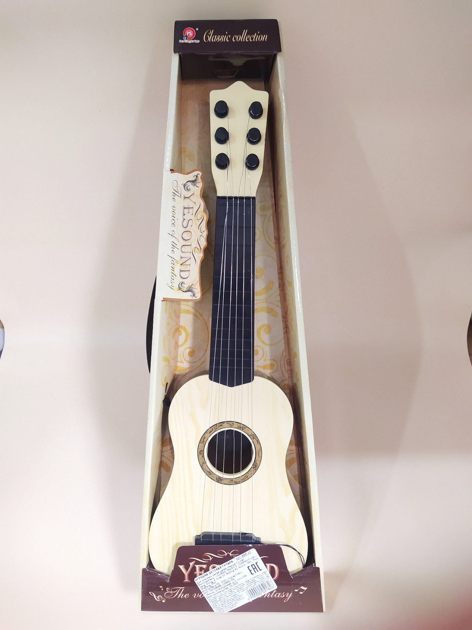 Детская гитара PLAYSMART, длина 56 см, арт.898-22