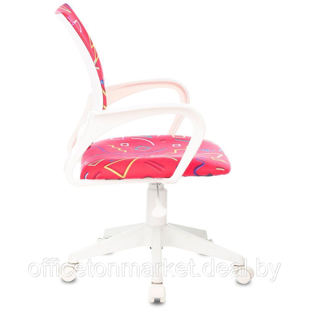 Кресло детское Бюрократ KD-W4, ткань, пластик, малиновый - фото 3 - id-p170665960