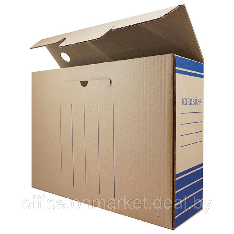 Коробка архивная "Koroboff", 80x322x240 мм, синий - фото 3 - id-p137120169