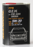 Моторное масло Mannol O.E.M. for VW Audi Skoda (металл) 5W-30 1л - фото 1 - id-p183629168