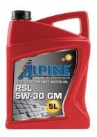 Моторное масло Alpine RSL 5W-30 GM 5л