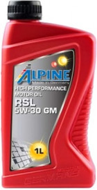 Моторное масло Alpine RSL 5W-30 GM 1л - фото 1 - id-p183629302