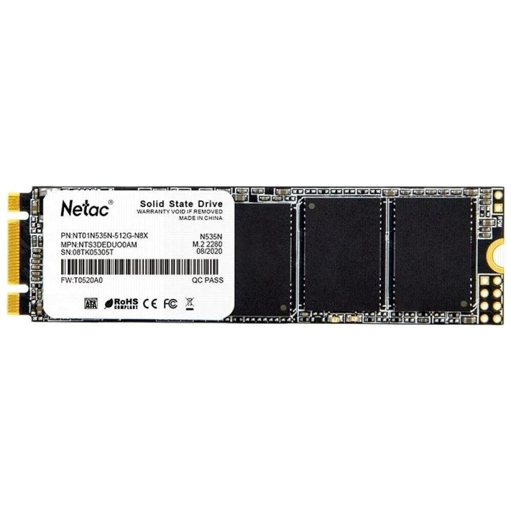 SSD M.2 2280 B&M SATA 3.0 Netac 512Gb N535N (NT01N535N-512G-N8X) 540/490 MBps