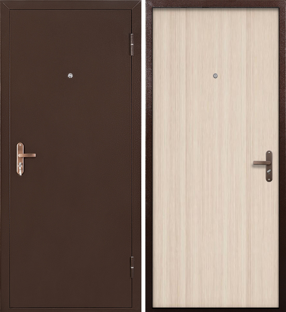 ПРОМЕТ "Спец ПРО" Капучино (2060х860 Правая) | Входная металлическая дверь, фото 1