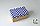 Коробка 120х200х100 Зигзаг синий на белом (крафт дно), фото 2