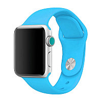 Ремешок-браслет для Apple Watch 42 и 44 мм силиконовый Nova Sport голубой