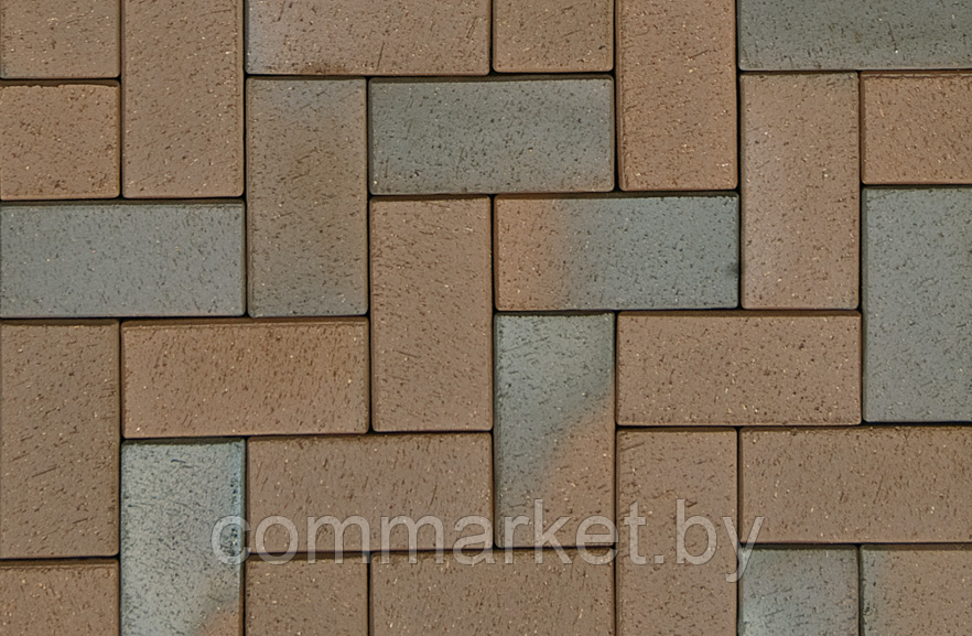 Кирпич клинкерный ландшафтный «АВС-Klinkergruppe» Kiel Heidebunt 200x10052