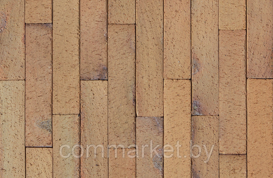 Кирпич ландшафтный клинкерный «АВС-Klinkergruppe» Kopenhagen gelb kohlebrand 200x100x52