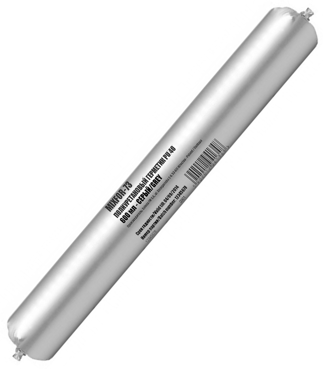 Герметик полиуретановый MIXFOR-73 PU40 (МТ-73) 600мл (серый) - фото 2 - id-p183651887