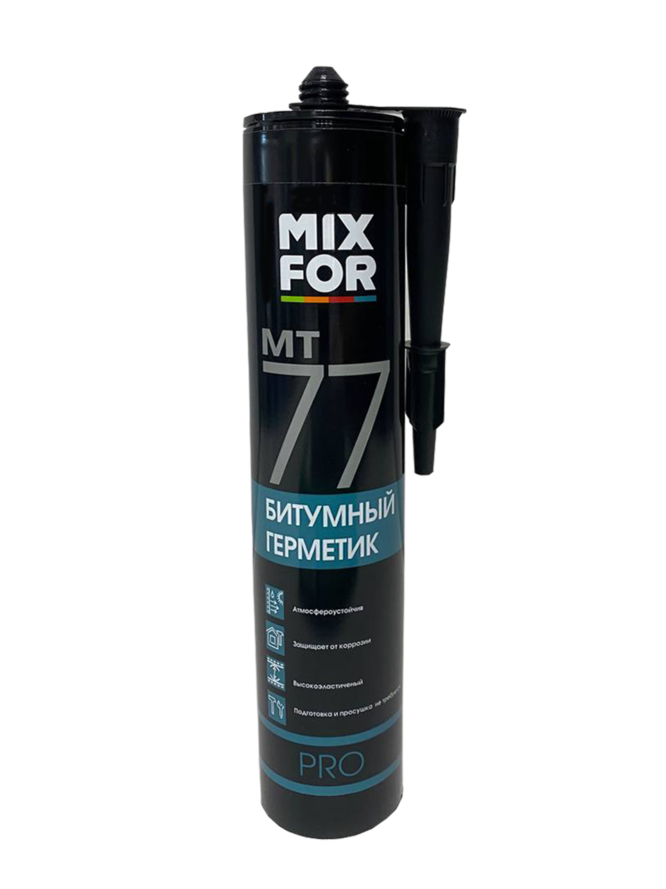 Герметик битумный MIXFOR MT-77 260 мл (черный)