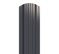 Металлический штакетник "Трапеция 118" RAL7024 серый (двухсторонний)