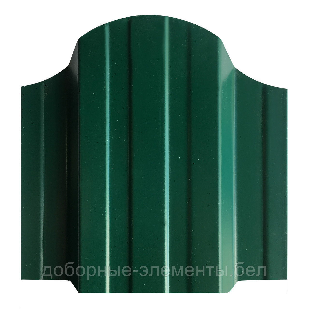 Металлический штакетник "Трапеция 118" RAL6005 зеленый (односторонний) - фото 1 - id-p183669329