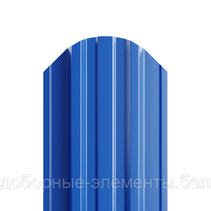 Металлический штакетник "Трапеция 118" RAL5005 матовый синий (односторонний)