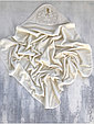 Полотенце крестильное махровое с вышивкой  ANGEL с уголком 100*100 см, фото 2
