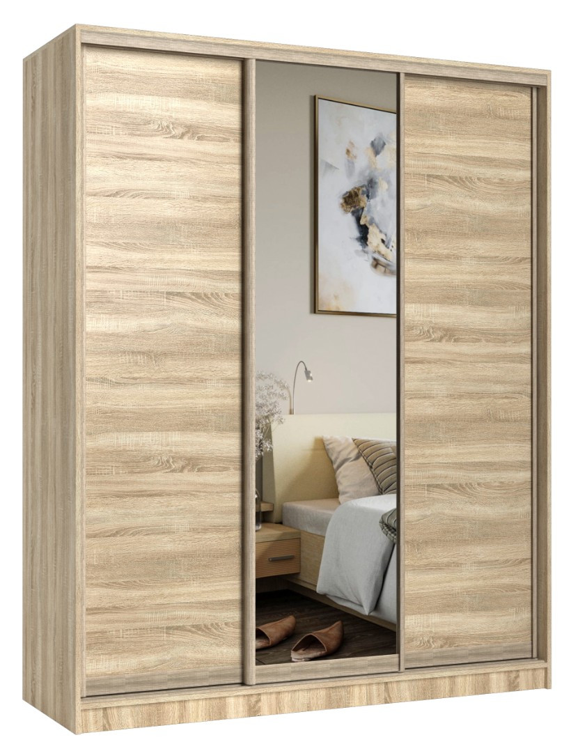 Шкаф Евва 203 SSH.12 / АЭП ШК.3 02 (дуб сонома/дуб сонома/дуб шато)