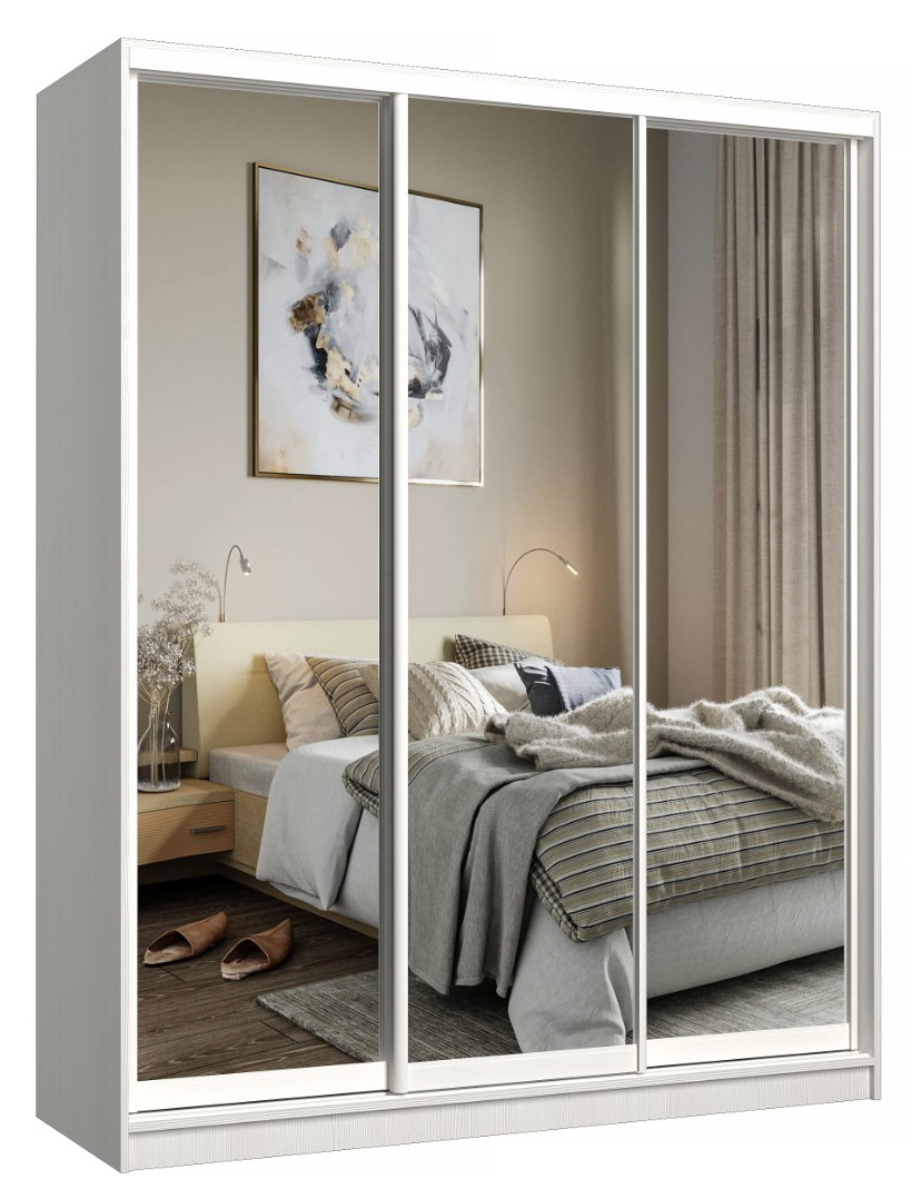 Шкаф-купе Евва 203 BBZ.05 АЭП ШК.3 02 (бодега/бодега/жемчуг зерно)