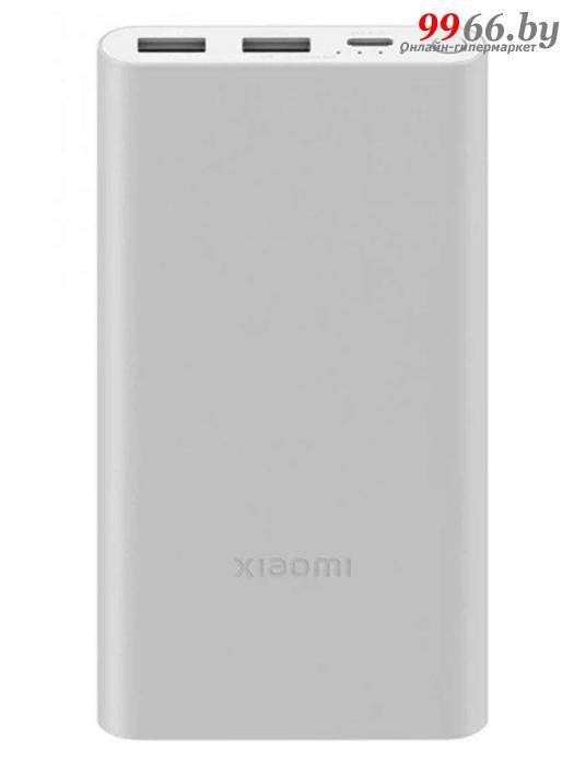 Повербанк Внешний аккумулятор Xiaomi Mi Power Bank 10000mAh Silver PB100DZM пауэрбанк для телефона - фото 1 - id-p183599162