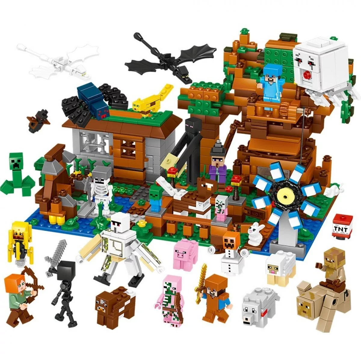 Конструктор Майнкрафт "Загородный дом" 63039 аналог Лего Minecraft - фото 4 - id-p145213058