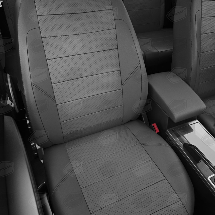 Авточехлы для Geely MK с 2008-н.в. седан Задняя спинка 40 на 60, сиденье единое, 4 подголовника, экокожа, - фото 4 - id-p183620364