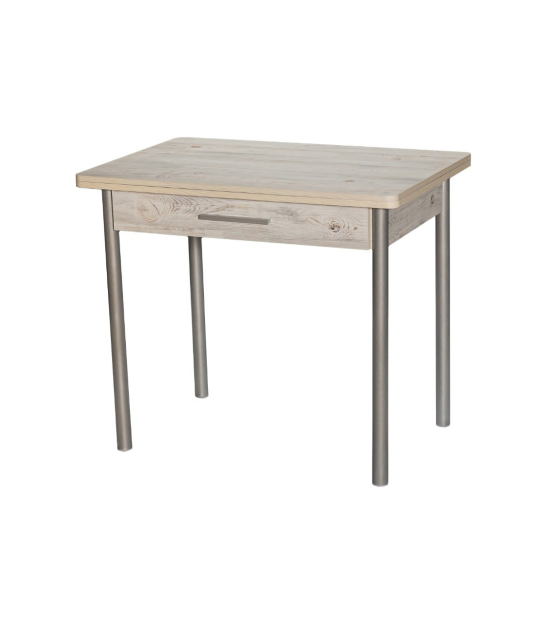 Стол "М20" с ящ. Наоми/опоры прямые металлик