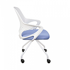 Кресло поворотное INDIGO, ткань-сетка, голубой, фото 2