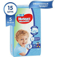 Подгузники Huggies Ultra Comfort для мальчиков 5 (12-22кг) 15шт