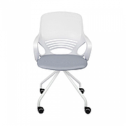 Кресло поворотное INDIGO, ткань-сетка, светло-серый