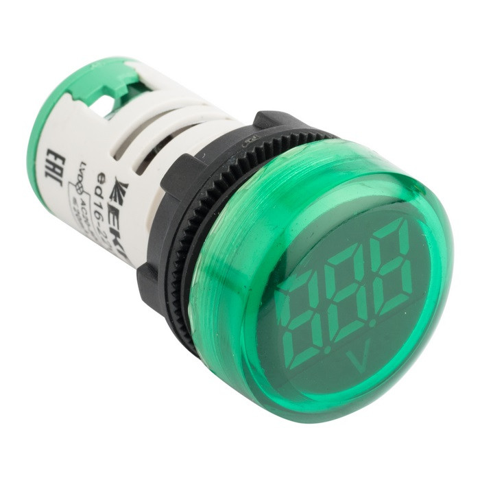Индикатор значения напряжения ED16-22VD зеленый
EKF PROxima