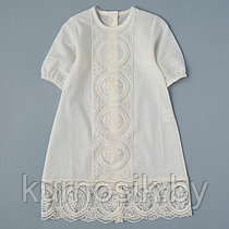 Крестильная рубашка для девочки LITTLE STAR Розалия 56-62 с вышивкой 2691