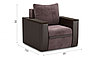 Кресло-кровать "Атика New"  раскладное ткань Cortex/java, фото 3