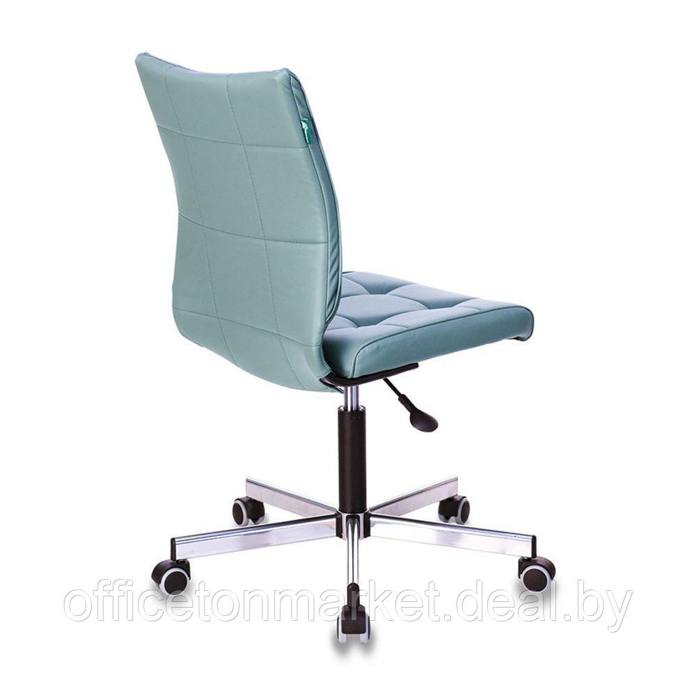 Кресло для персонала "Бюрократ CH-330M", экокожа, металл, серо-голубой - фото 4 - id-p183689973