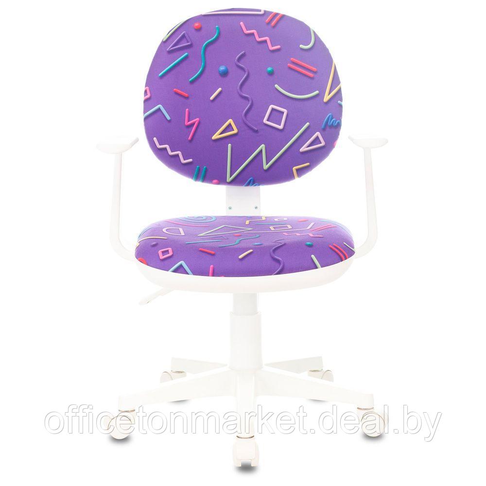 Кресло детское Бюрократ CH-W356AXSN, ткань, пластик, фиолетовый - фото 2 - id-p183689978