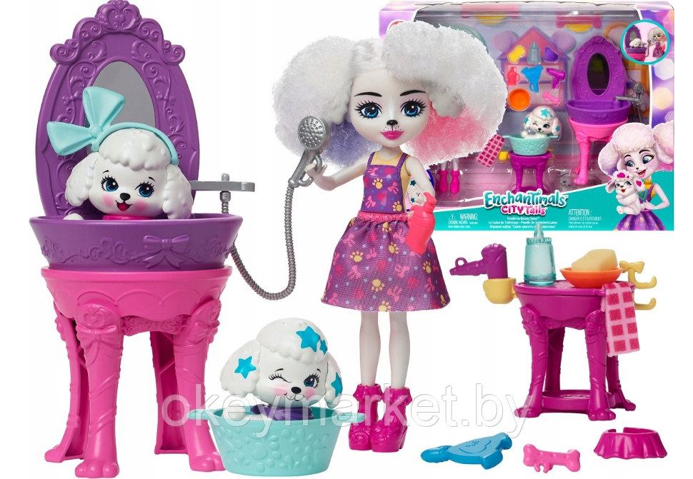 Игровой набор Mattel Enchantimals Салон красоты HHC20