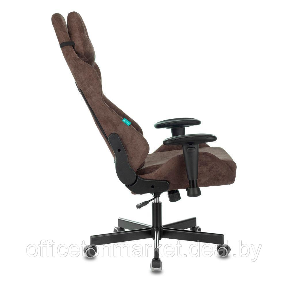 Кресло игровое Бюрократ VIKING KNIGHT Light-10, ткань, металл, темно-коричневый - фото 5 - id-p172829085