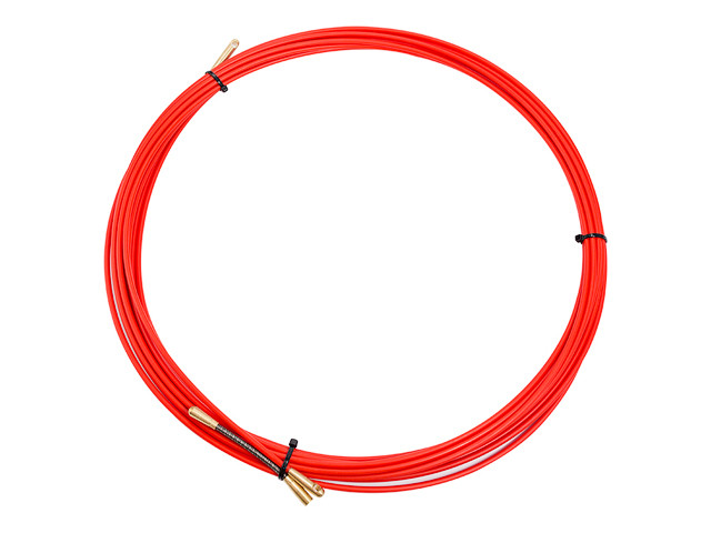 Протяжка кабельная (мини УЗК в бухте), стеклопруток, d=3,5 мм 10 м красная (REXANT) - фото 1 - id-p183703016