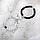 Парные браслеты-неразлучники с магнитами-сердечками "Вирсенн" (мраморный говлит-шунгит), фото 4