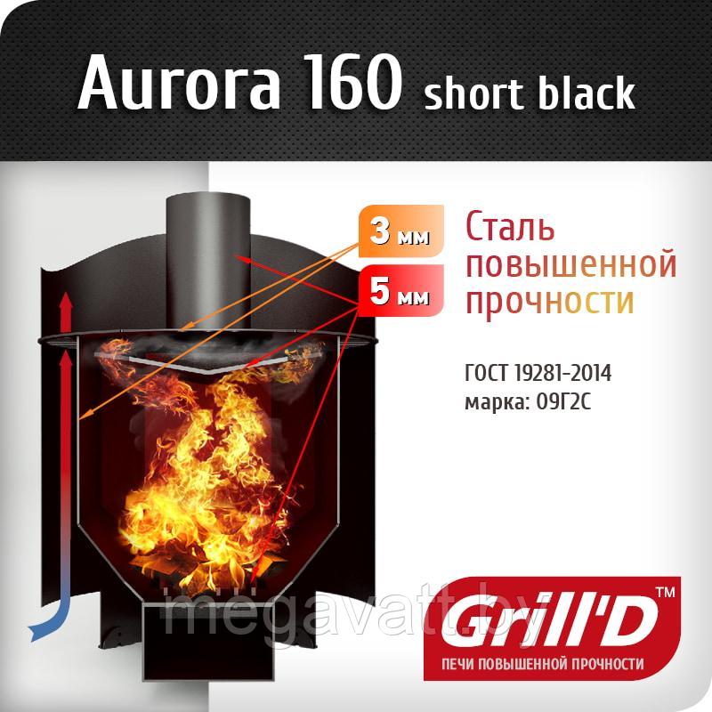 Grill D Aurora 160 Short (дверца со стеклом) - фото 4 - id-p183704425