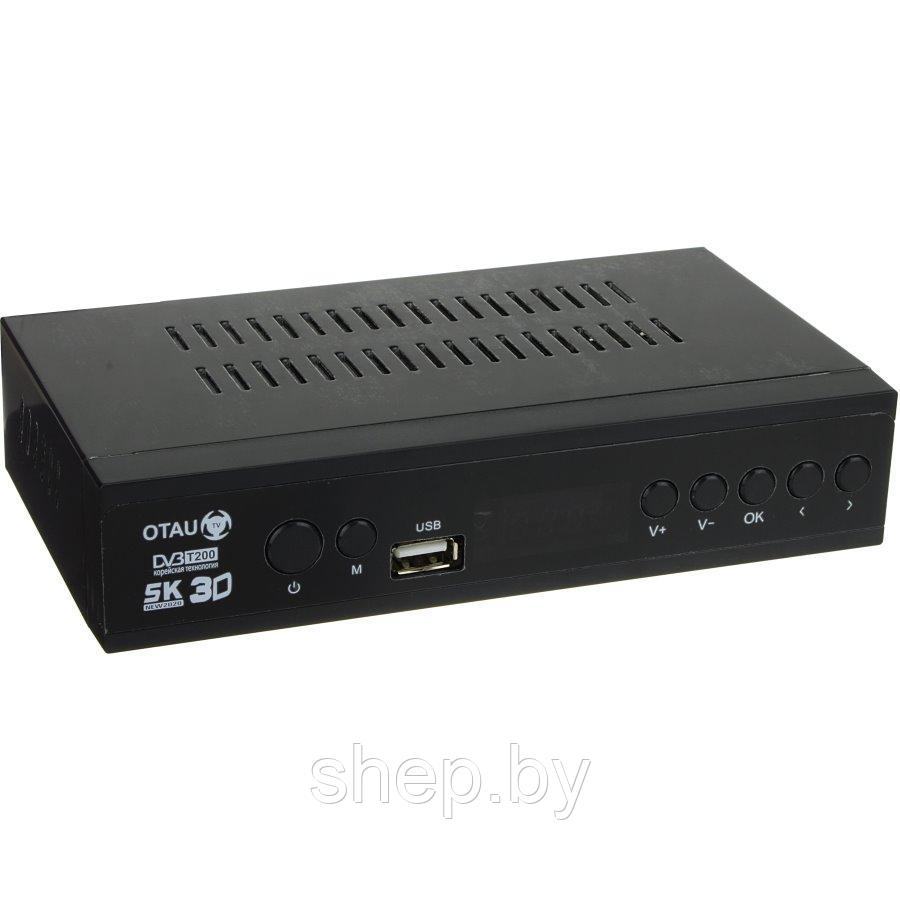 Приставка для цифрового ТВ OTAU T8000 DVB-T/T2 металл черный - фото 2 - id-p183704662