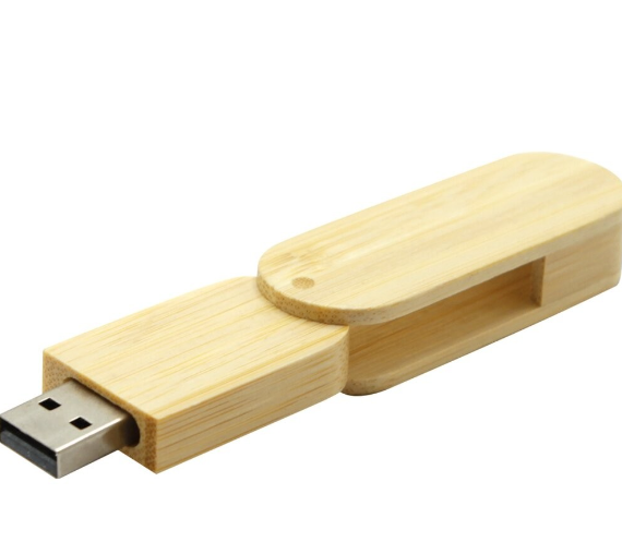 USB накопитель (флешка) Green светлое дерево/раскладной корпус, 16 Гб - фото 7 - id-p183718011