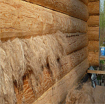Джутовая очищенная пакля, тюк 10-13 кг длинное волокно, фото 2