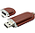 USB накопитель (флешка) Business коричневая кожа, 16 Гб, фото 3