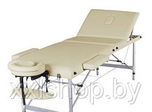 Массажный стол складной Atlas Sport 70 см 3-с алюминиевый (бежевый), фото 2