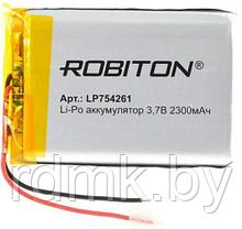 Аккумулятор литий полимерный Li-po, LP754261 3,7v 2300 mAh