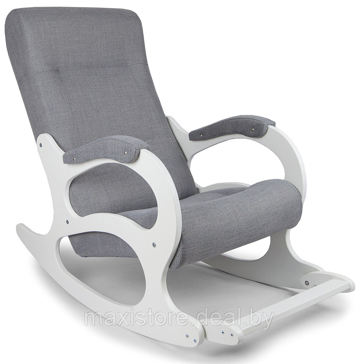 Кресло-качалка Бастион 2 Memory 15 с белыми ногами - фото 1 - id-p183721269