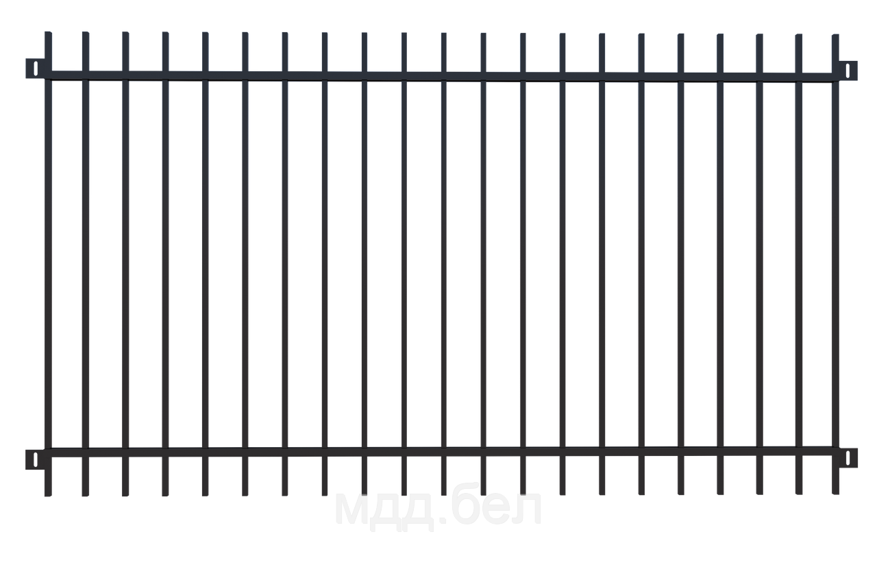 Забор металлический ЗМ-1, секция 2000мм*3000мм - фото 1 - id-p183722513