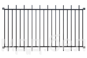 Забор металлический ЗМ-4, секция 2000мм*3000мм