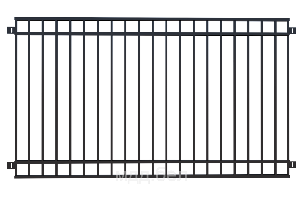 Забор металлический ЗМ-14, секция 2000мм*3000мм - фото 1 - id-p183722523