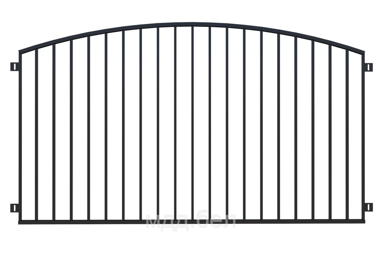 Забор металлический ЗМ-15, секция 2000мм*3000мм - фото 1 - id-p183722524