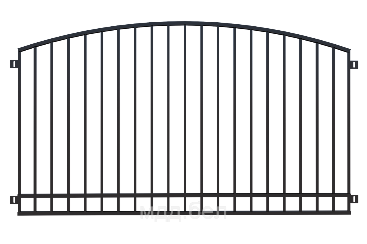 Забор металлический ЗМ-16, секция 2000мм*3000мм - фото 1 - id-p183722525